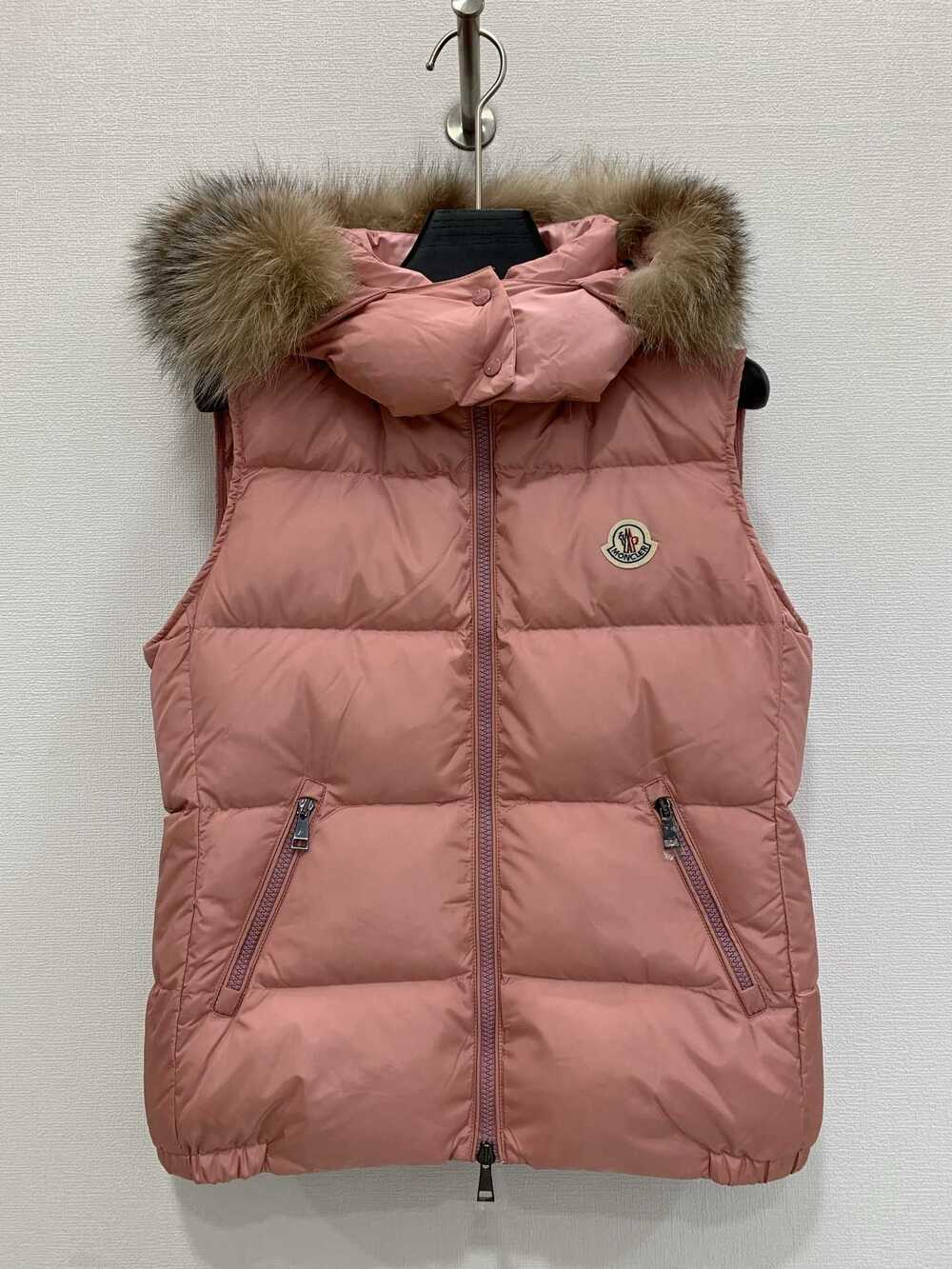 🤍 Moncler Fur Trim Hooded Down Vest